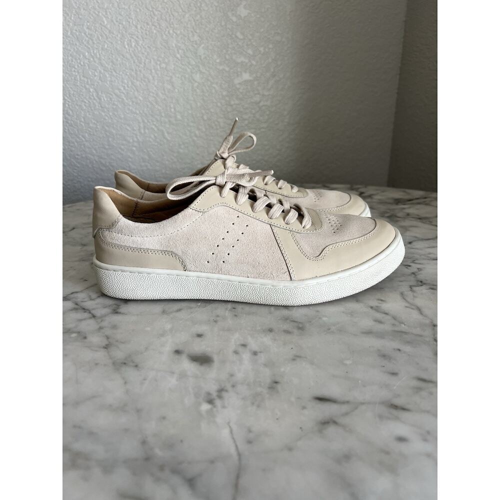Nisolo Bria Go To Court Sneakers Size 7.5 Bone Suede